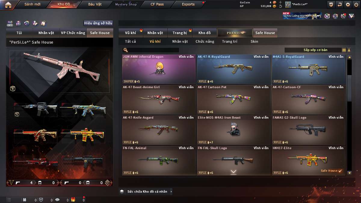 shop acc cf uy tin gia re